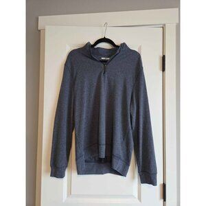 Greg Norman blue soft fleece quarter zip medium